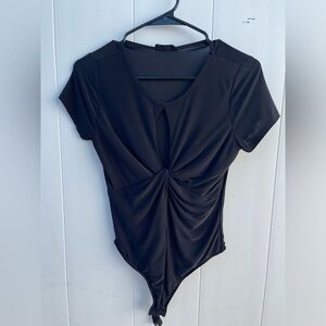 Black licra blouse size small